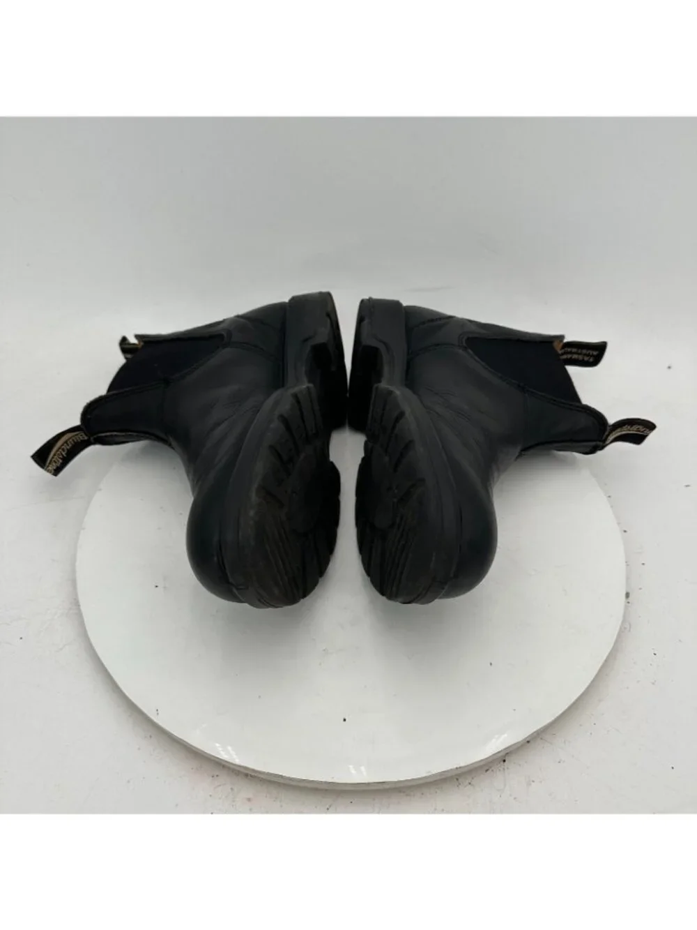 Blundstone Women Size UK 5 US 8 Black Leather Side Elastic Pull On Chelsea Boot